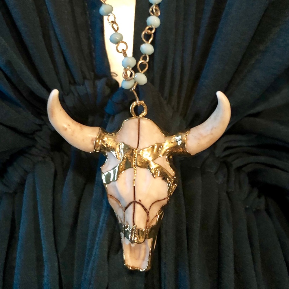 Betsy Pittard Bullhead necklace